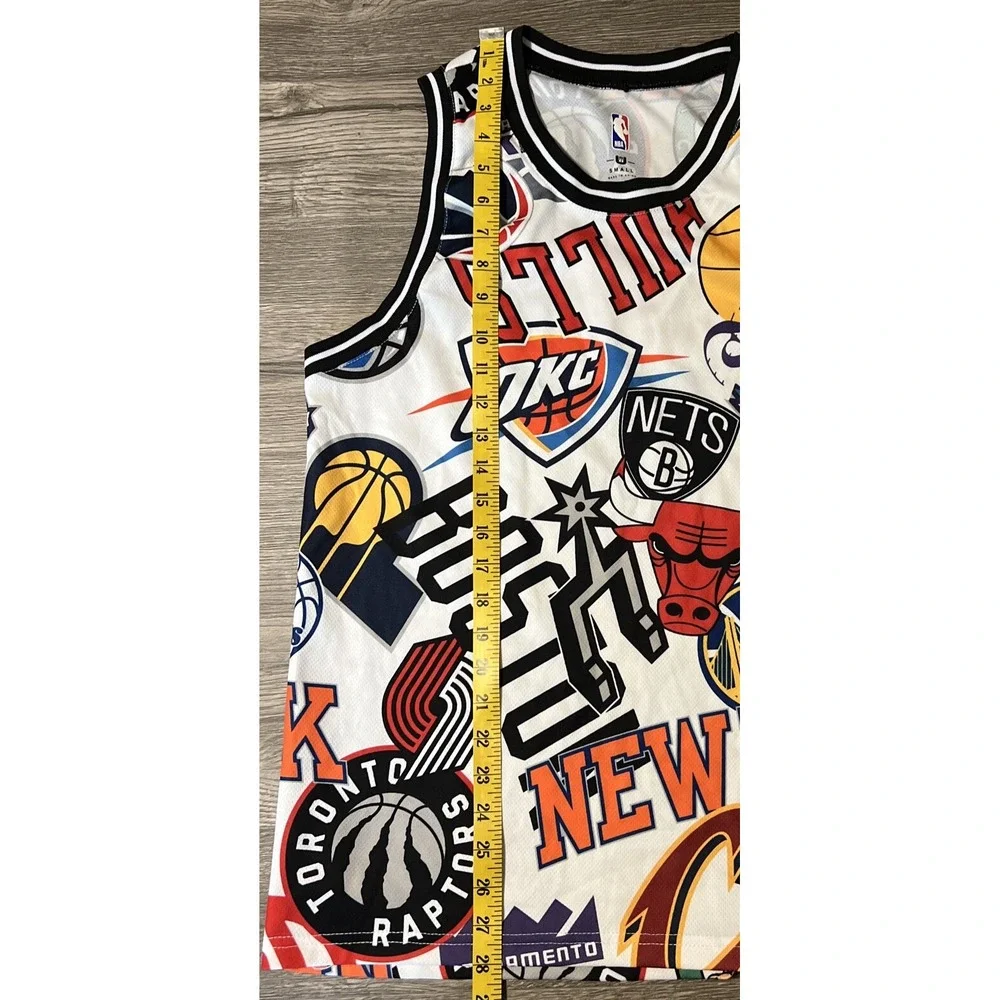 NBA Team Logo Jersey, All Teams On White Jersey, Men's Small‎ - Picture 8 of 8